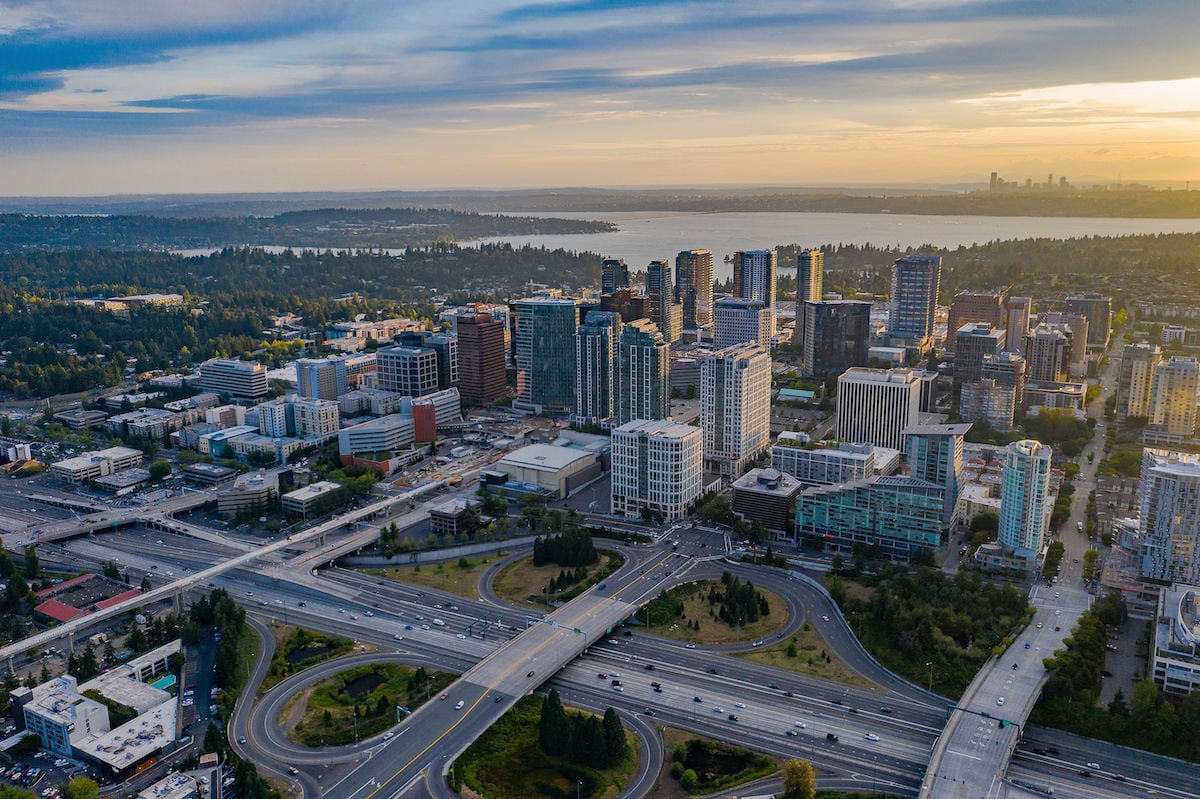 Bellevue Aerial shot