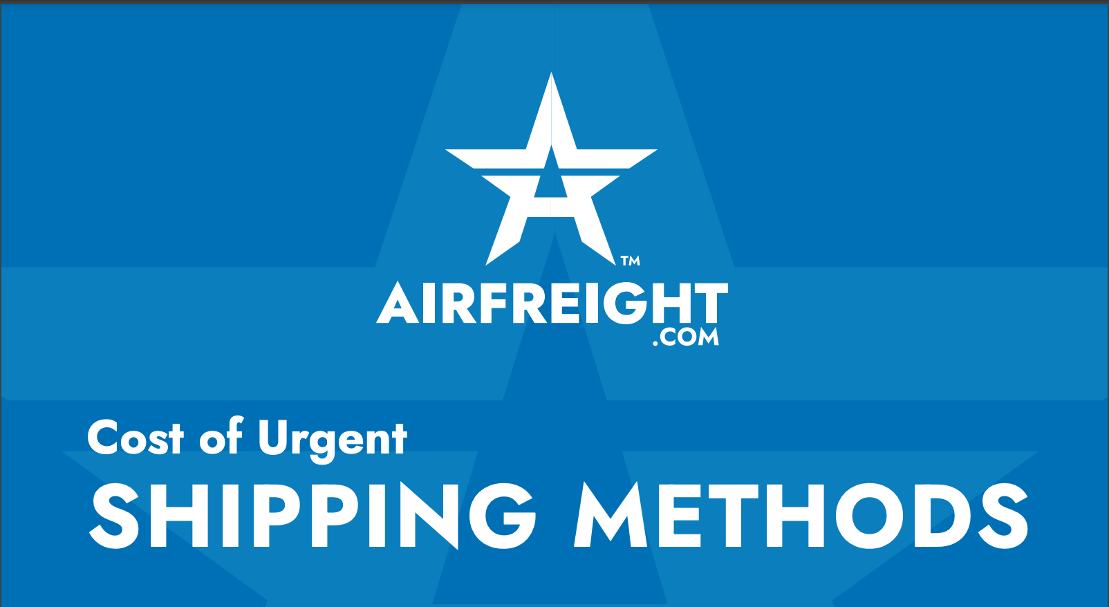 Cost of Urgent Shipping Methods